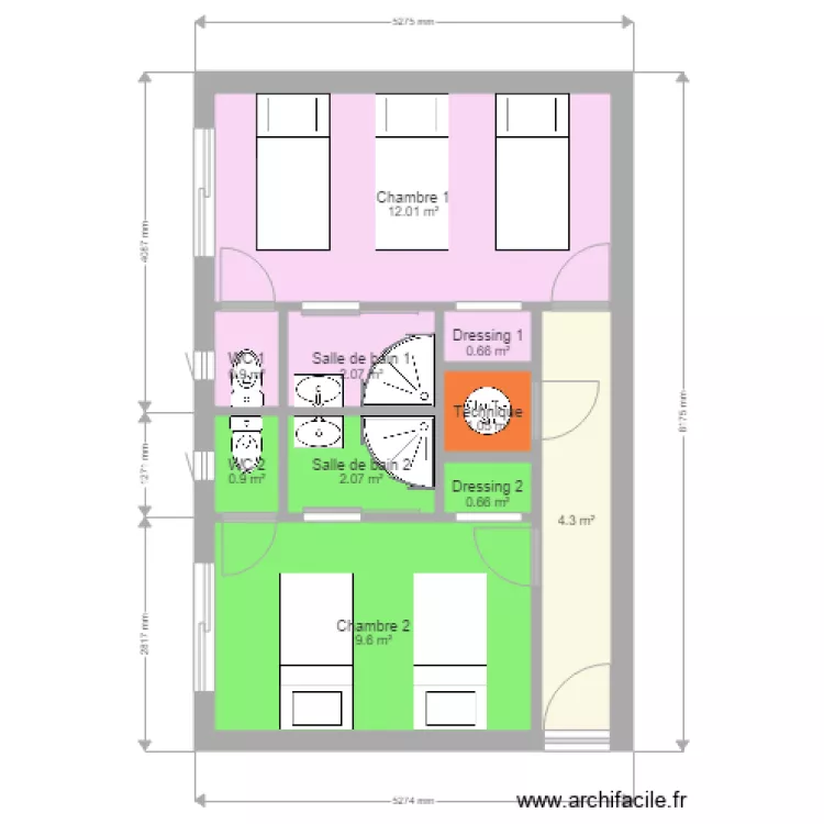 gite v2 grande chambre. Plan de gite v2 grande chambre. Plan de
