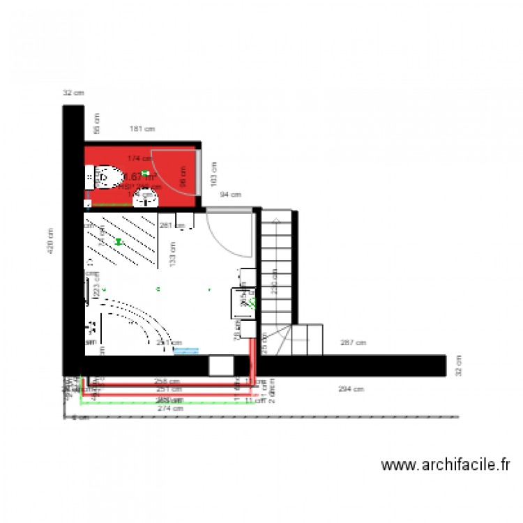 salle de bain du 10. Plan de 0 pièce et 0 m2