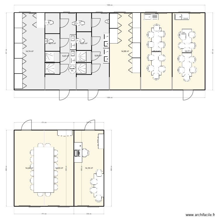 EIFFAGE VAL-THOIRY. Plan de 11 pièces et 134 m2