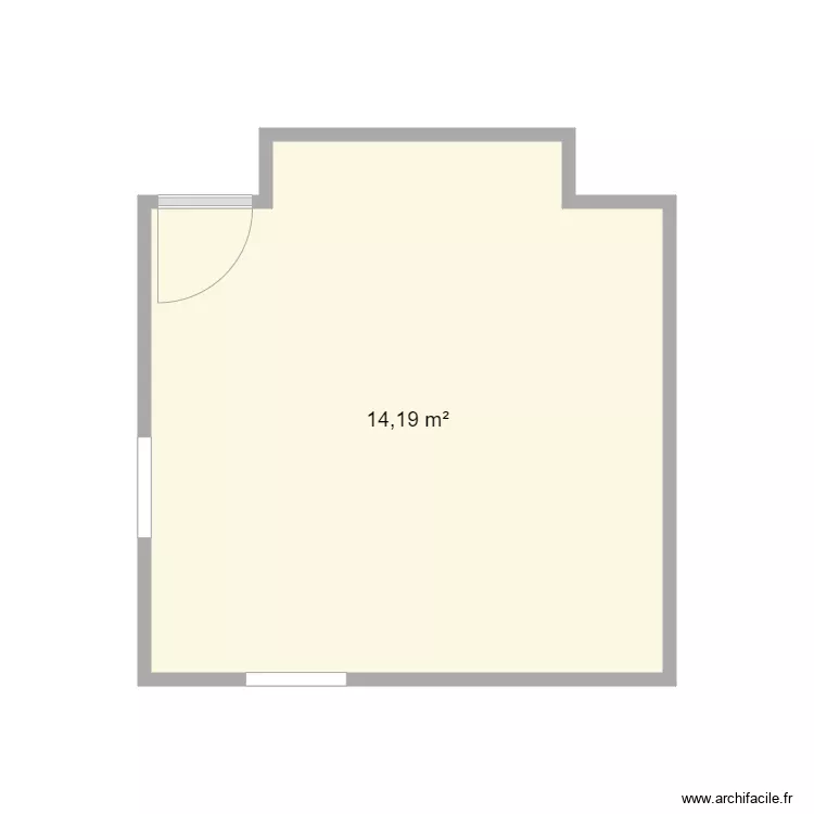Chambre G. Plan de 