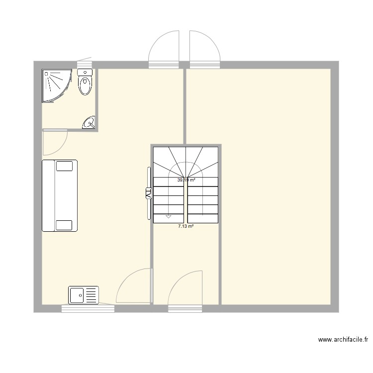 villejuif rdc. Plan de 0 pièce et 0 m2