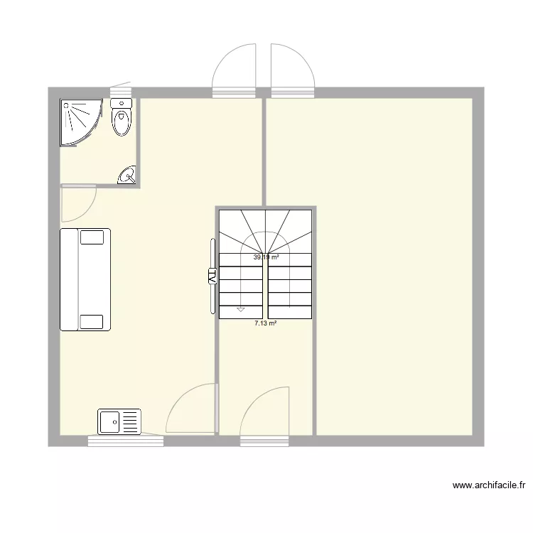 villejuif rdc. Plan de 