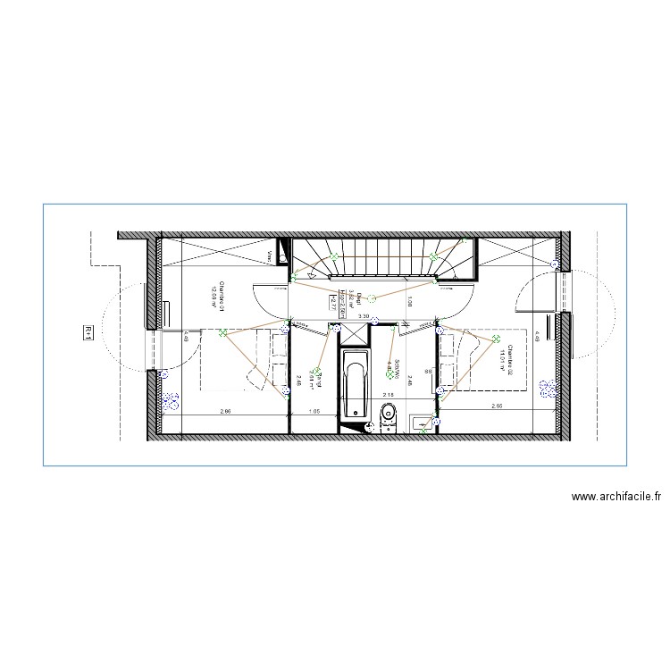 t3 etagev2. Plan de 0 pièce et 0 m2