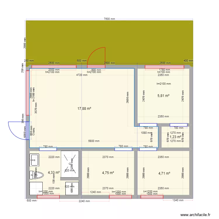 Иван Глинково су. Plan de 