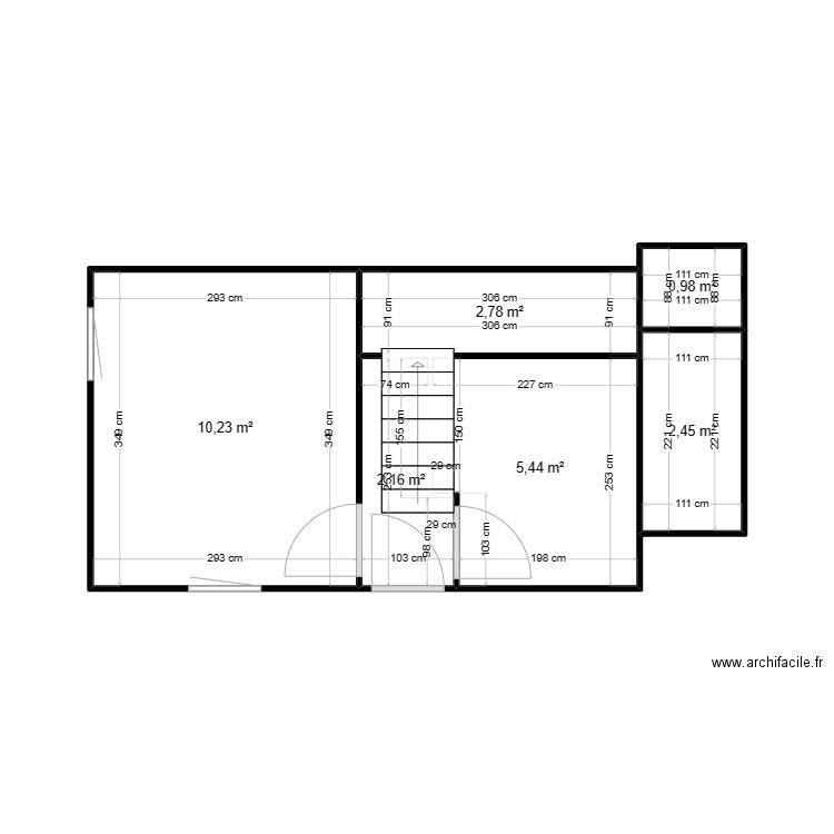 Vreven. Plan de 6 pièces et 24 m2