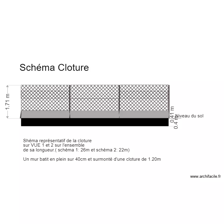 cloture modif parti exterieurx terrain . Plan de 