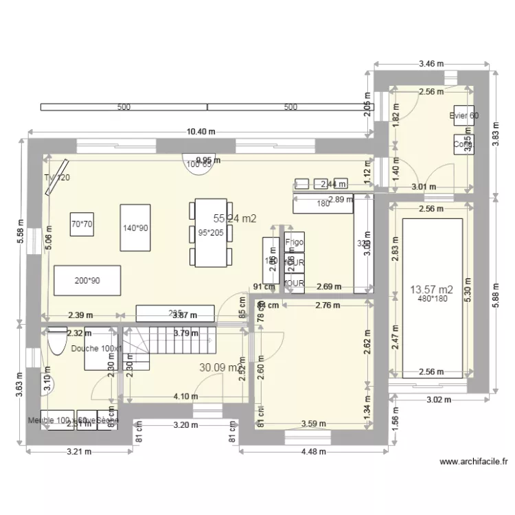 AI291REZNEW Cuis à DR. Plan de AI291REZNEW Cuis à DR. Plan de