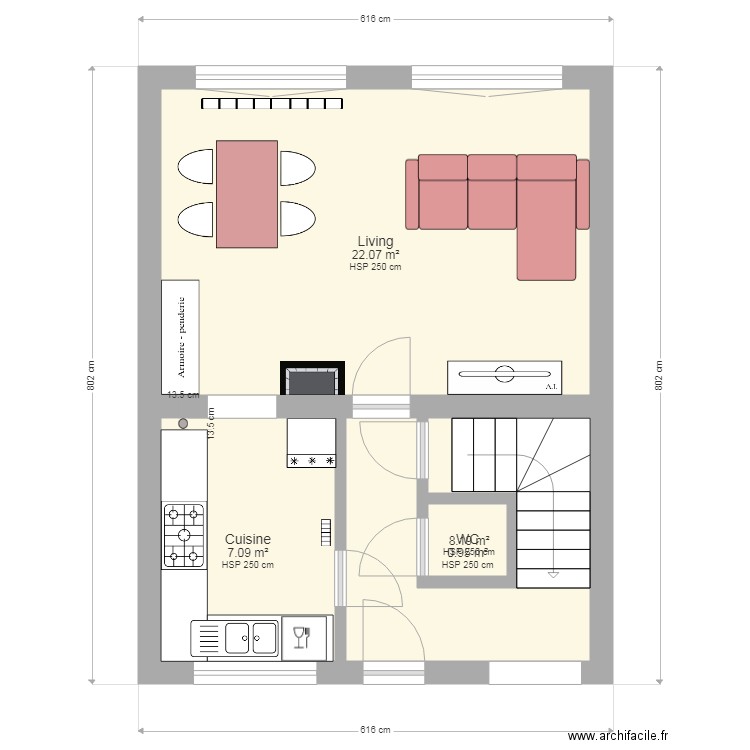 Magnolia rez avec meubles version 2. Plan de 0 pièce et 0 m2