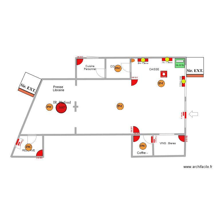 TOT OU TARD Hamois ALARME. Plan de 0 pièce et 0 m2