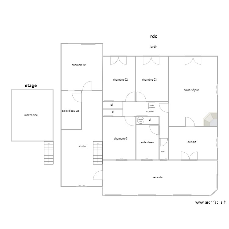 parakiova am. Plan de 0 pièce et 0 m2