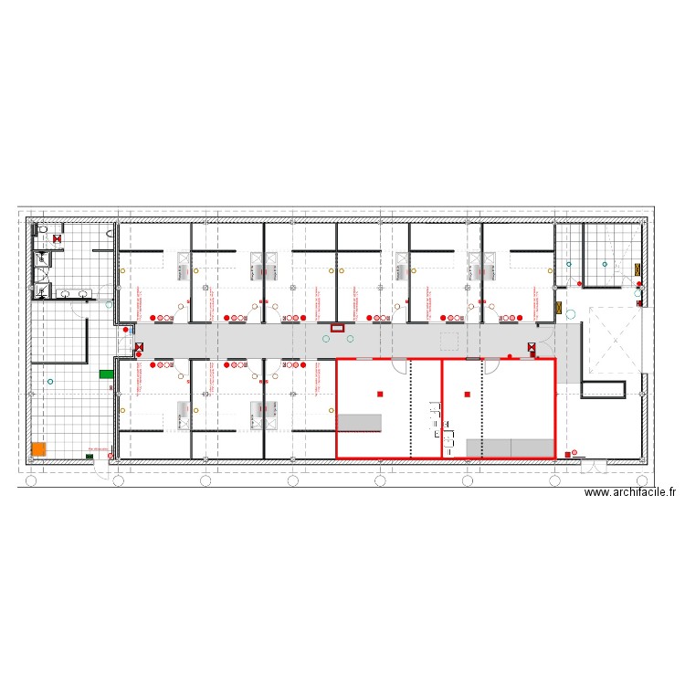 PLAN MODIF MONTCHAT. Plan de 2 pièces et 71 m2