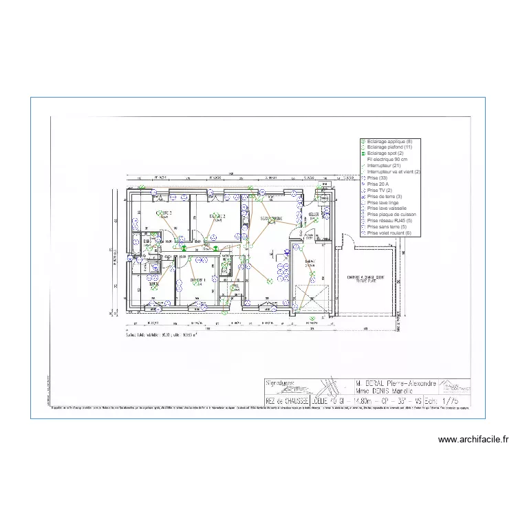 BERAL ELEC. Plan de 
