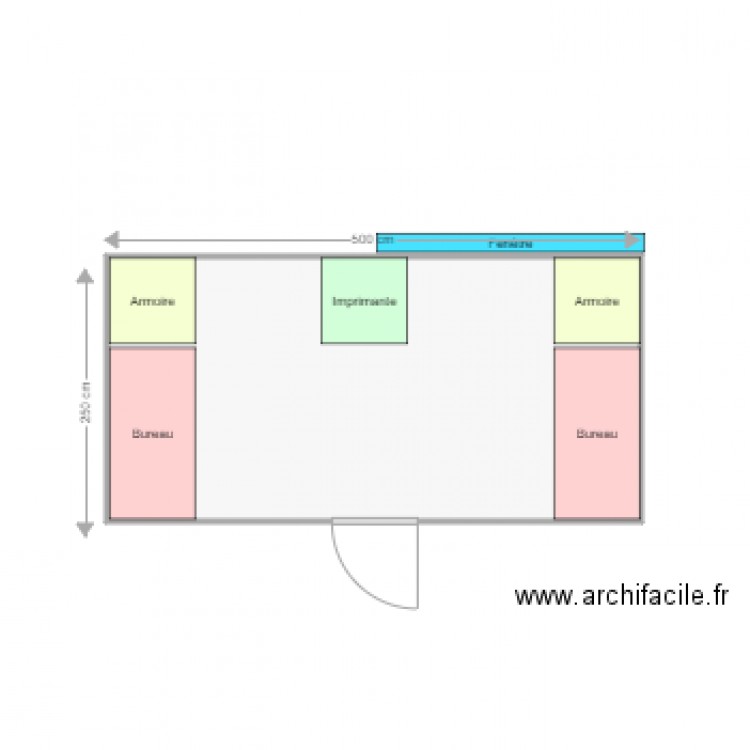 Bureau modulaire ACTIF. Plan de 0 pièce et 0 m2