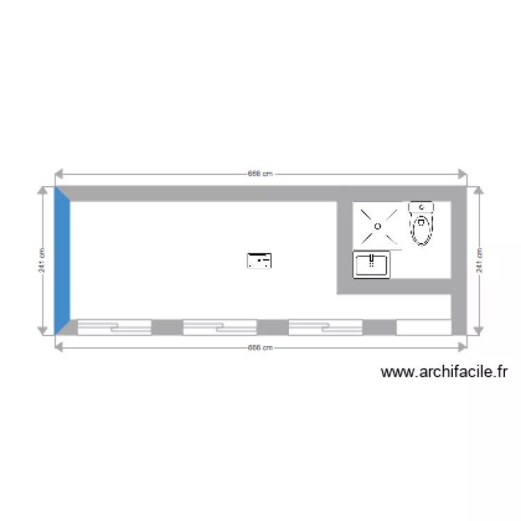 studio. Plan de 