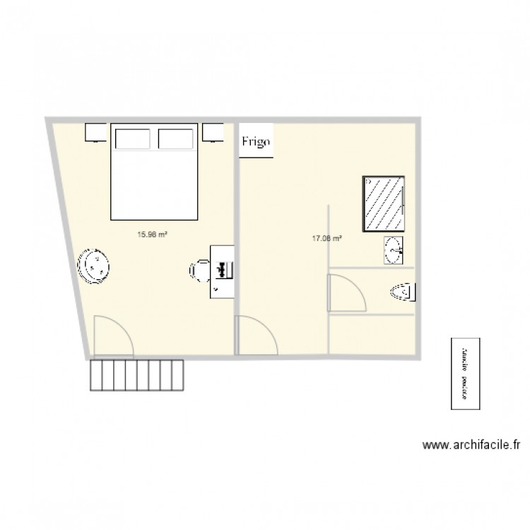 Garage 1er étage. Plan de 0 pièce et 0 m2