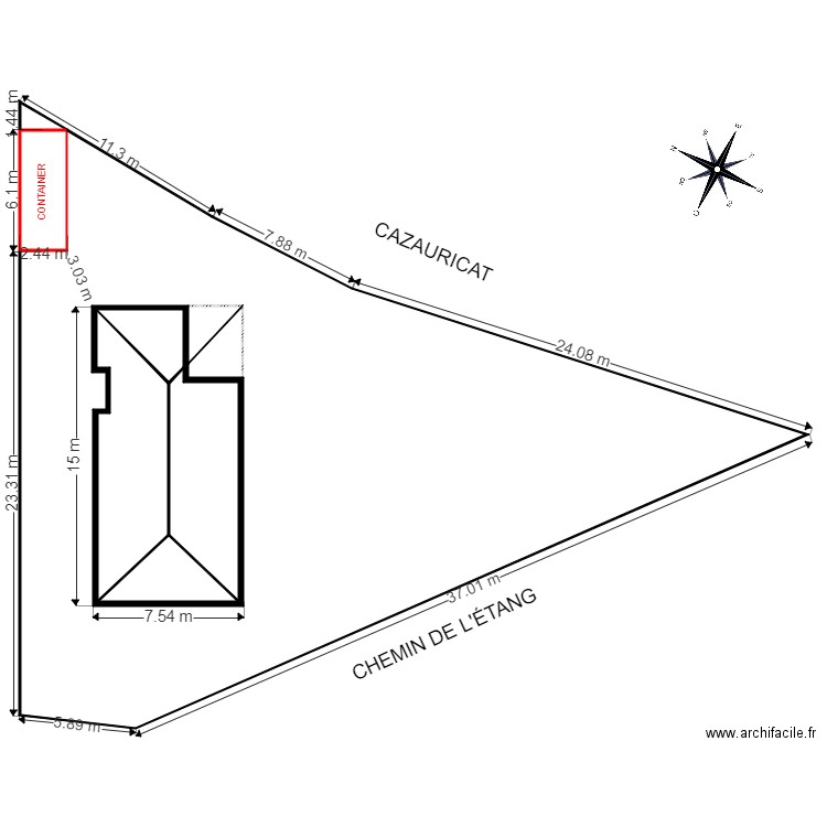 Plan garage. Plan de 7 pièces et 698 m2