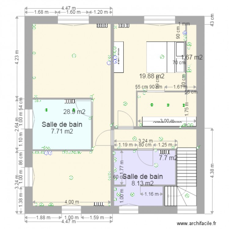 Plan Elec Etage . Plan de 0 pièce et 0 m2