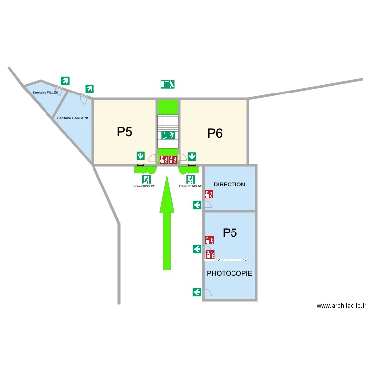 Saint Médard Mons  ETAGE 1 ZOOM. Plan de 0 pièce et 0 m2