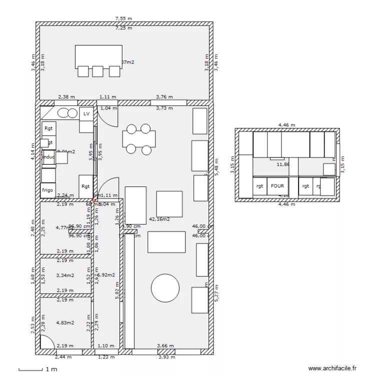 9lacour_cuisine_atelier. Plan de 
