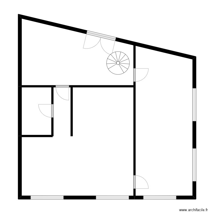 69500 interim. Plan de 4 pièces et 199 m2