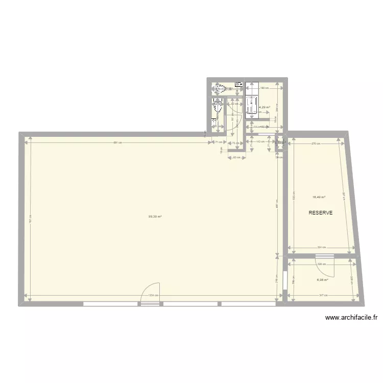 RDC POSTE 13. Plan de 