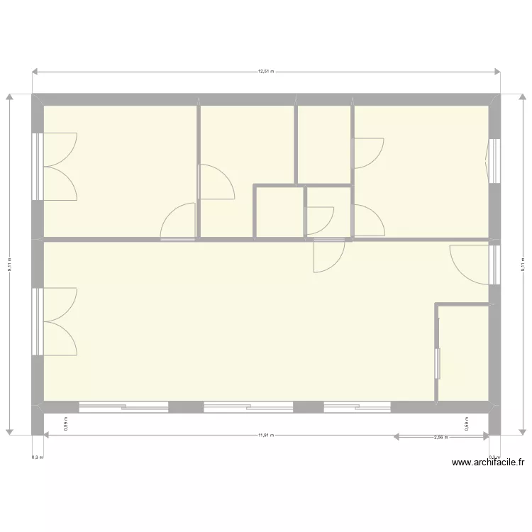 base 3 vide. Plan de 