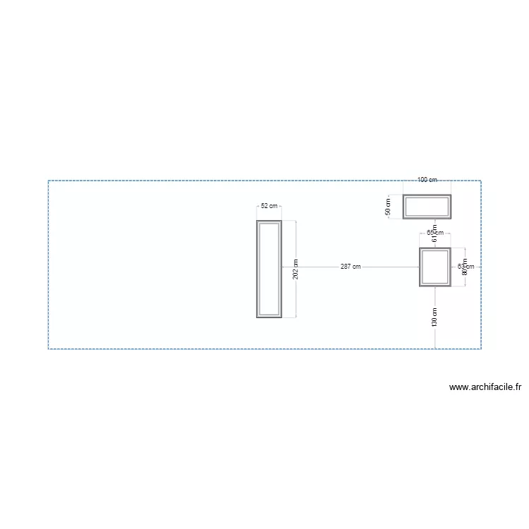 Fa&ccedil;ade arri&egrave;re. Plan de 