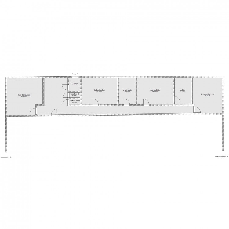 Etage. Plan de 0 pièce et 0 m2