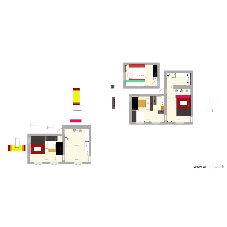 appart vide. Plan de 0 pièce et 0 m2