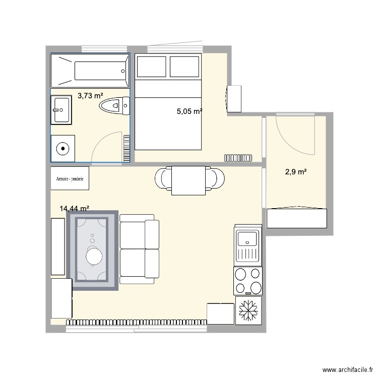 plan appart2. Plan de 0 pièce et 0 m2