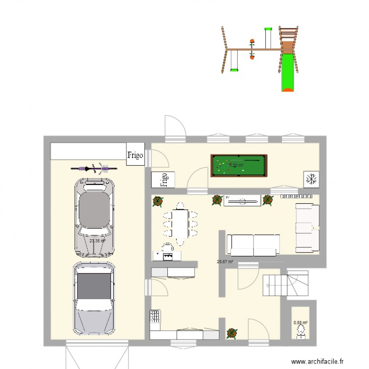 Plan maison E33. Plan de 0 pièce et 0 m2