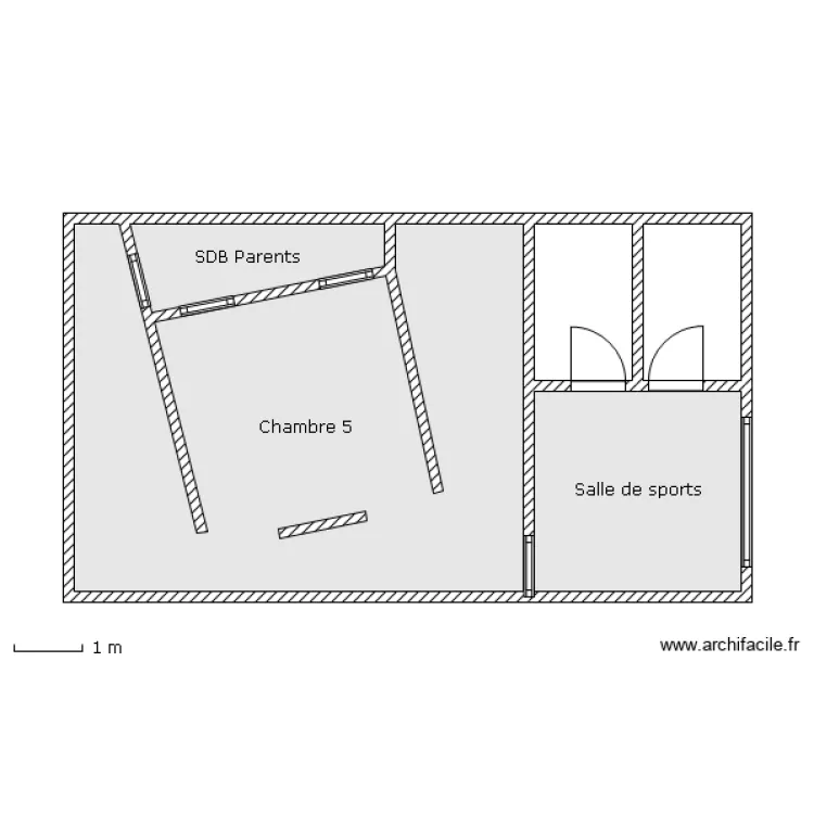 Etage - HG sans objet. Plan de 