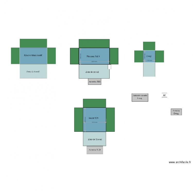 Machines  Rectifiage. Plan de 0 pièce et 0 m2