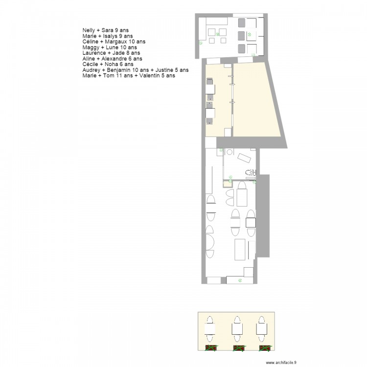 PLAN SALLE INSTANTS PRECIEUX. Plan de 0 pièce et 0 m2