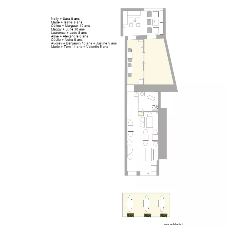 PLAN SALLE INSTANTS PRECIEUX. Plan de 