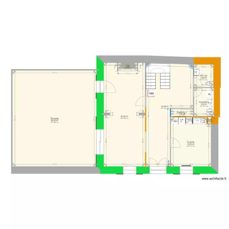 Maison Madeleine PRO. Plan de 