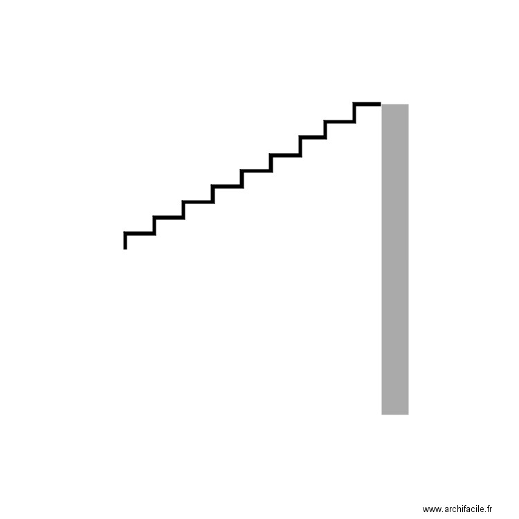 plan escalier. Plan de 0 pièce et 0 m2