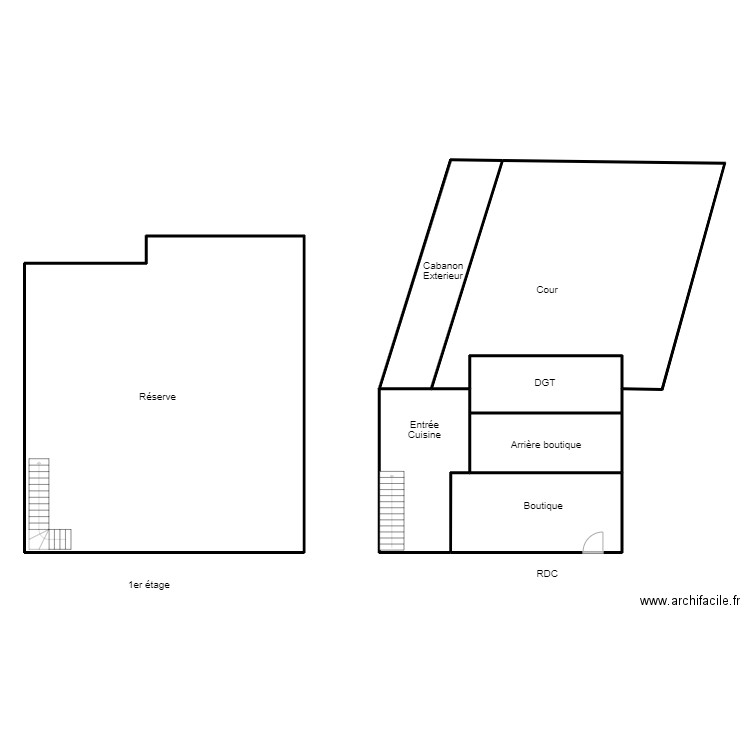 plan Seb local. Plan de 6 pièces et 281 m2