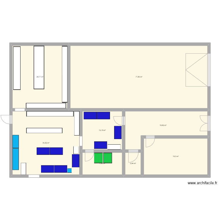 o'fish. Plan de 0 pièce et 0 m2