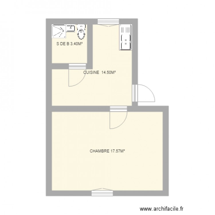 THIBAUD 13 CYPRIEN APT 6. Plan de 0 pièce et 0 m2