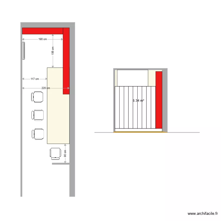 SHOWROOM ECHANTILLON. Plan de 