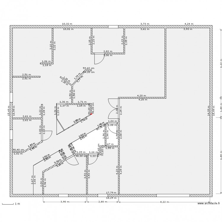 base 2B. Plan de 0 pièce et 0 m2