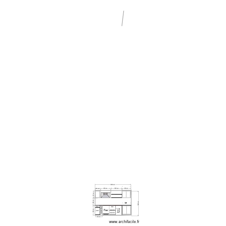 façade cuisine 25 avril 2021. Plan de 0 pièce et 0 m2