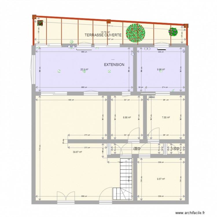 EXTENSION 2. Plan de 0 pièce et 0 m2