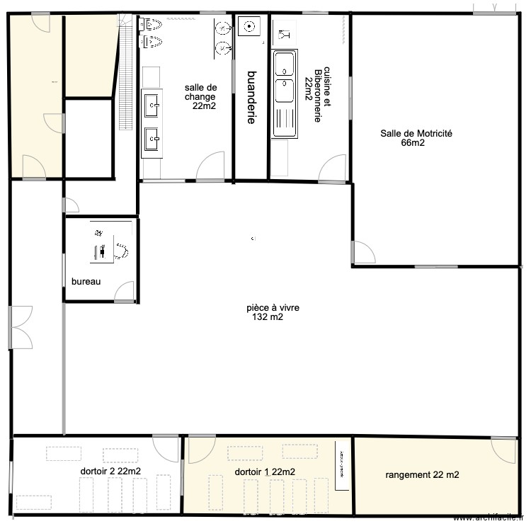 creche cluse . Plan de 0 pièce et 0 m2