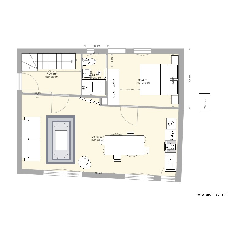 rdc projet V10. Plan de 0 pièce et 0 m2