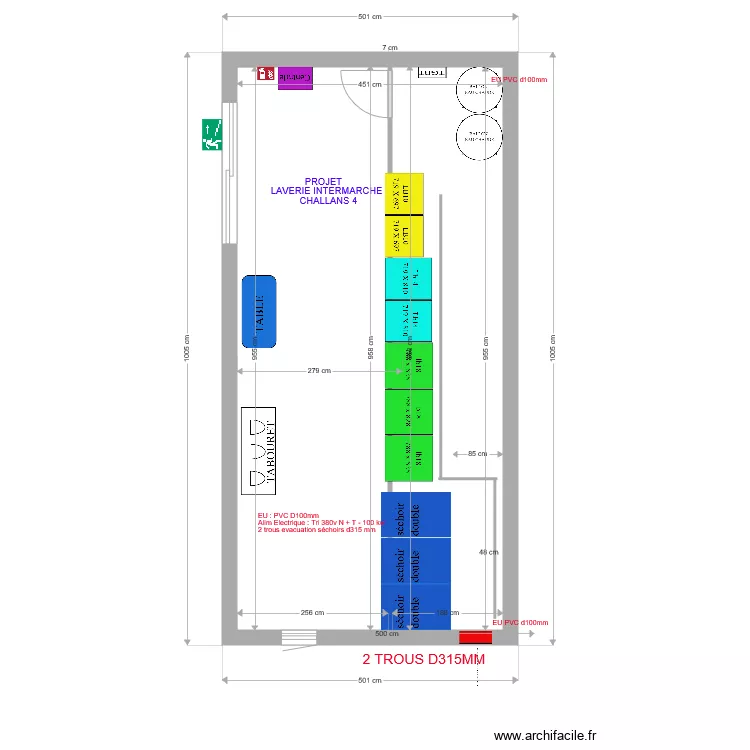LAVERIE INTERMARCHE CHALLANS 4. Plan de 