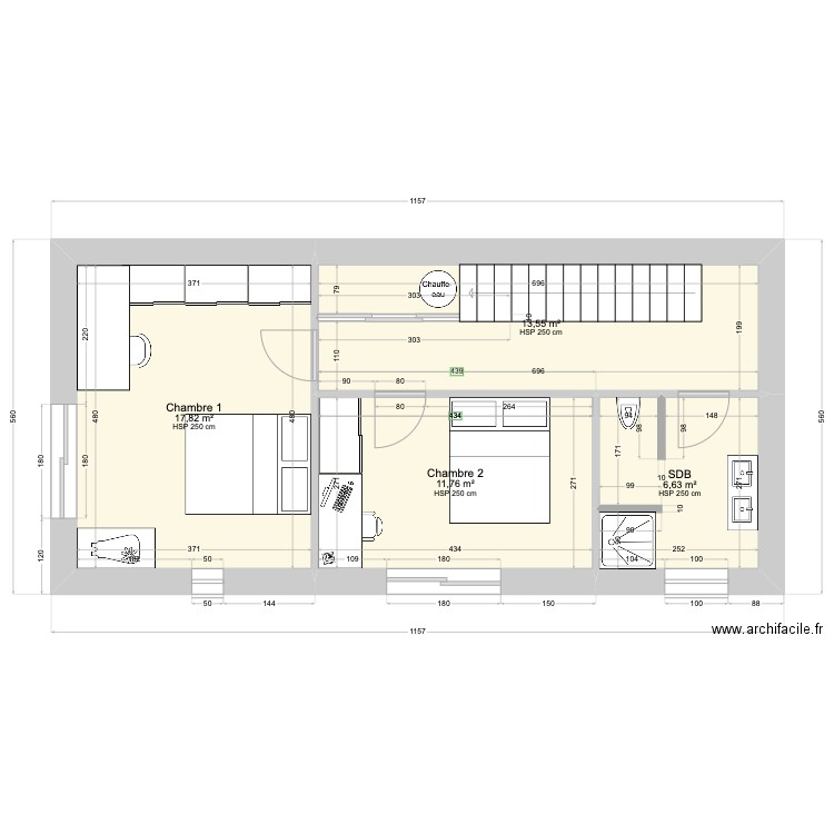 Plans ISOSPAN 2. Plan de 6 pièces et 97 m2