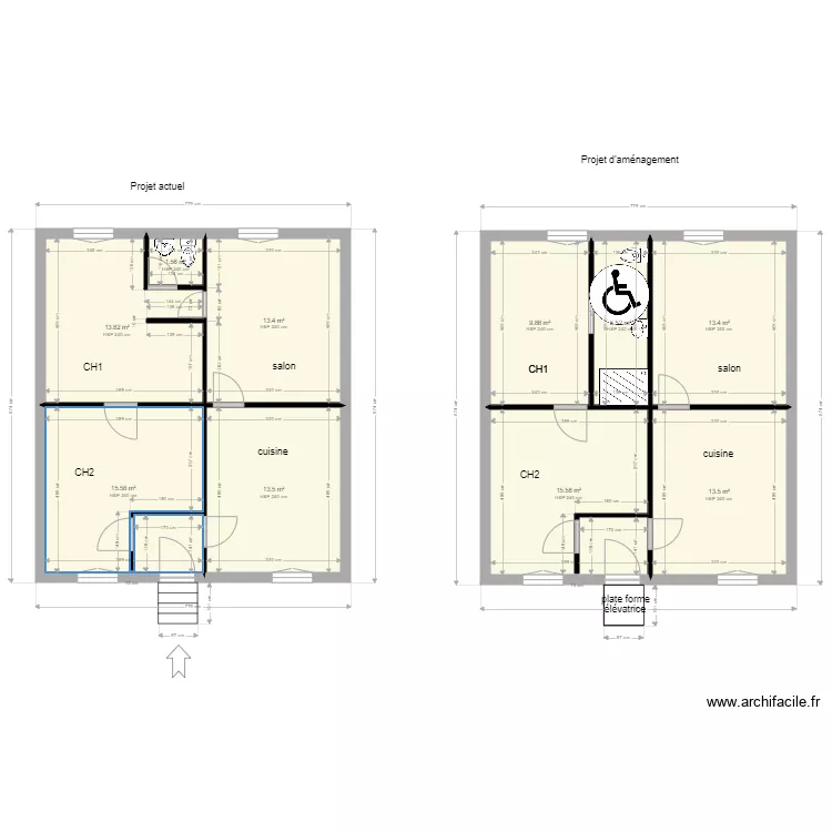 POINSON Bournoncle. Plan de 