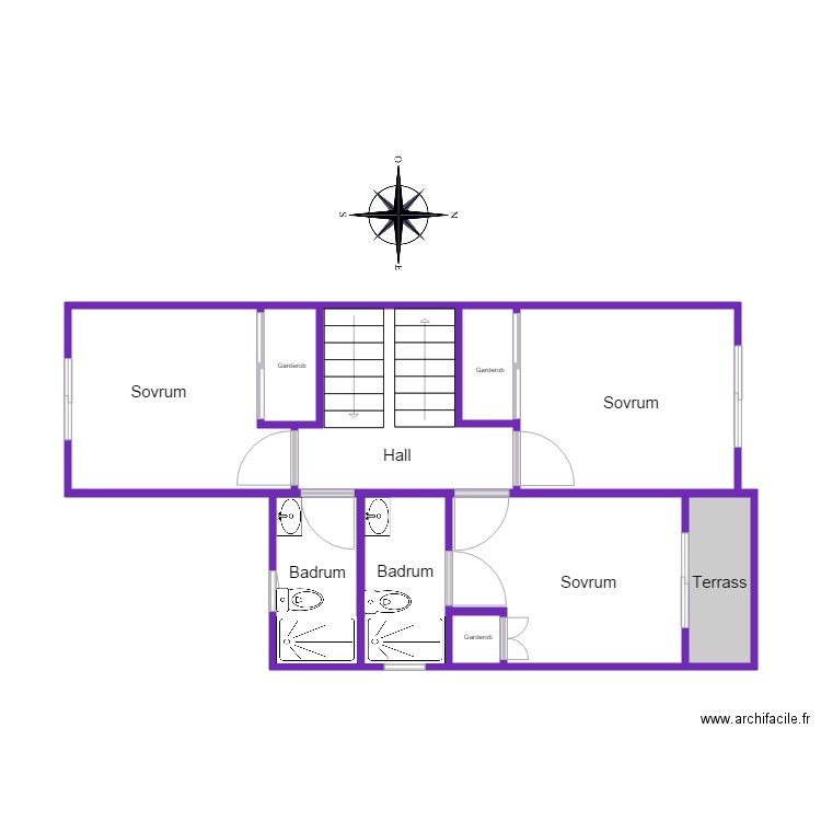 AVI 926 Planritning plan 1. Plan de 0 pièce et 0 m2